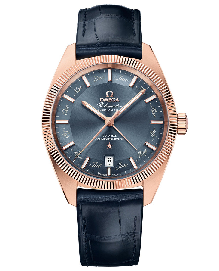 Часы Omega Constellation Globemaster 130.53.41.22.03.001 — мужские, синий