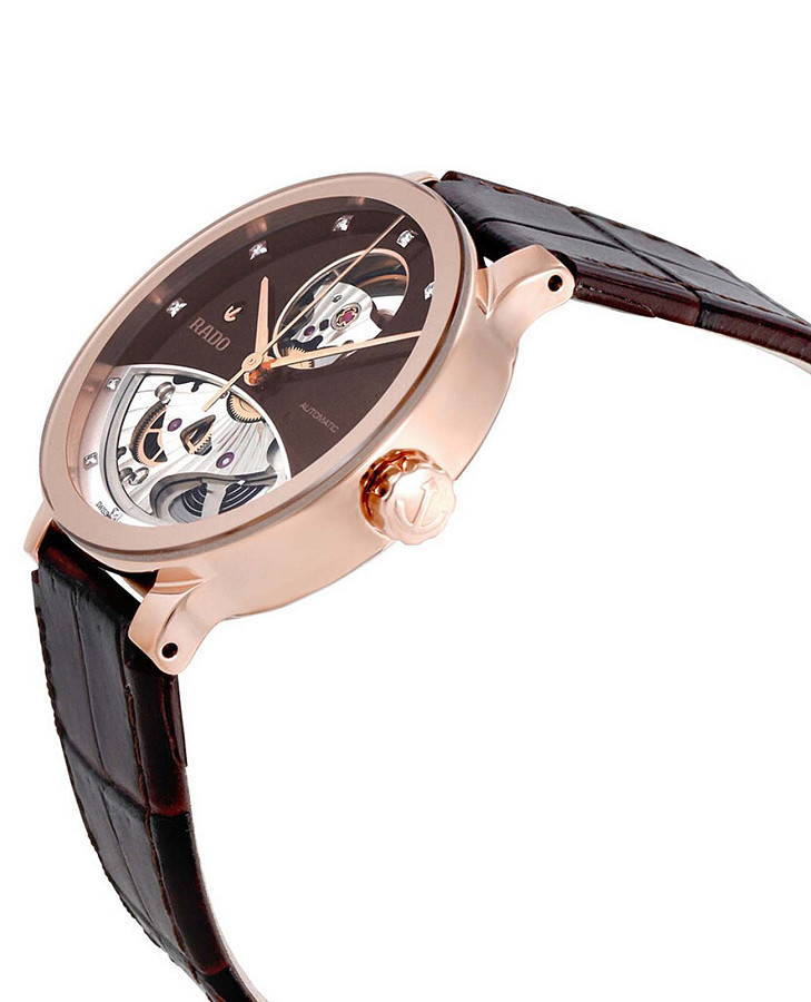Часы Rado Centrix Automatic Diamonds Open Heart R30248715 — механические, сталь металл