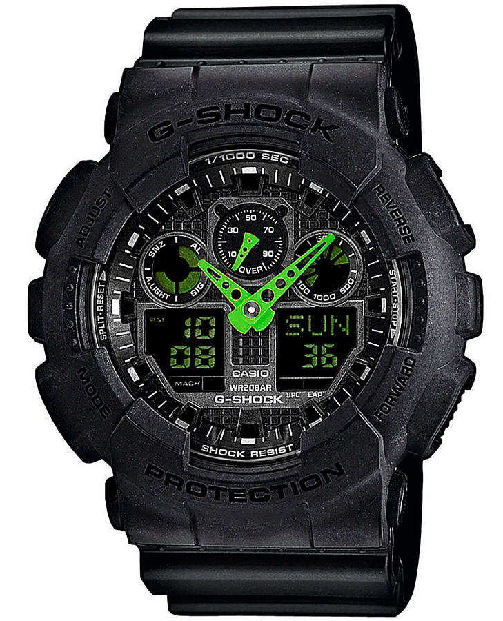 Часы Casio G-Shock GA-100C-1A3 — мужские, черный