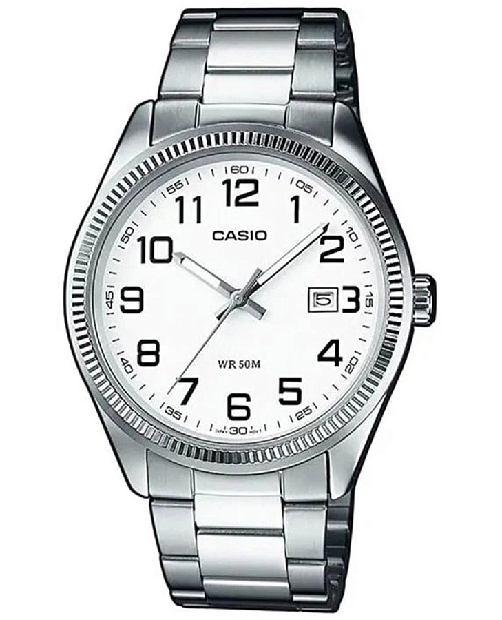 Часы Casio Collection MTP-1302D-7BVDF (MTP-1302D-7B) — мужские, белый