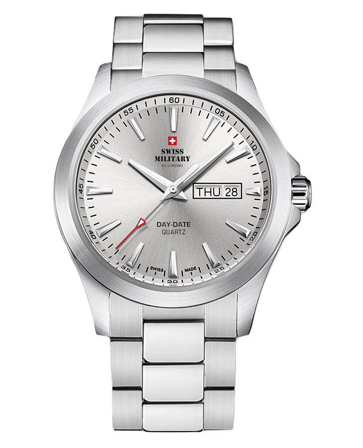 Часы Swiss Military by Chrono Day Date SMP36040.23 — мужские, черный