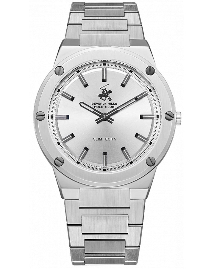 Часы Beverly Hills Polo Club Quartz BP3717X.330 — мужские, серебристый