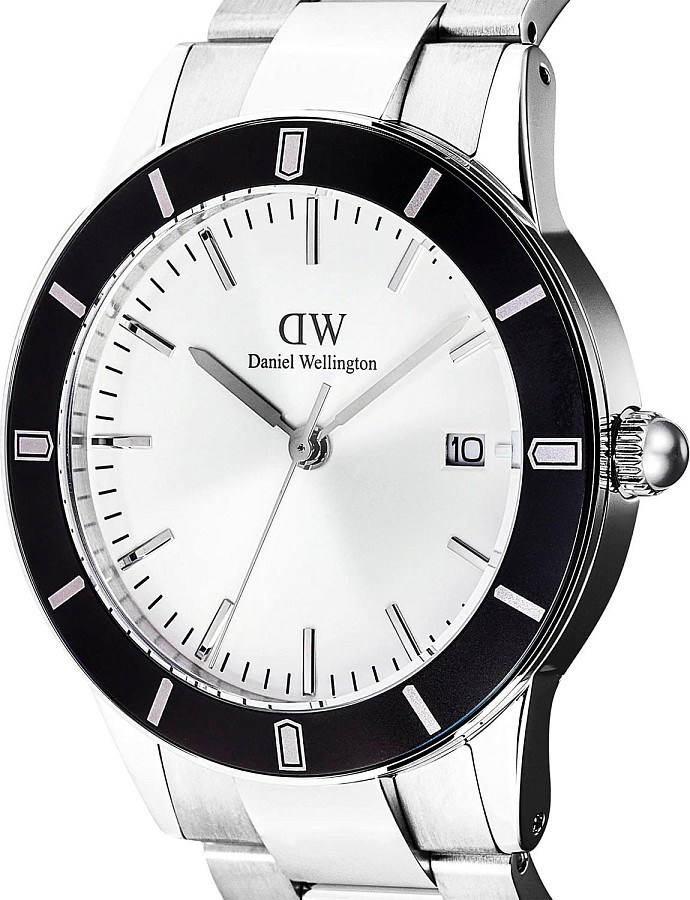 Часы Daniel Wellington Iconic Paradigma Link Black Bezel DW00100819 — кварцевые, Швеция, мужские