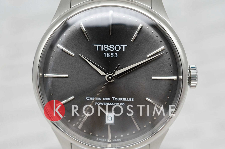 Часы Tissot Chemin des Tourelles Powermatic 80 T139.807.11.061.00 — сталь металл, Швейцария