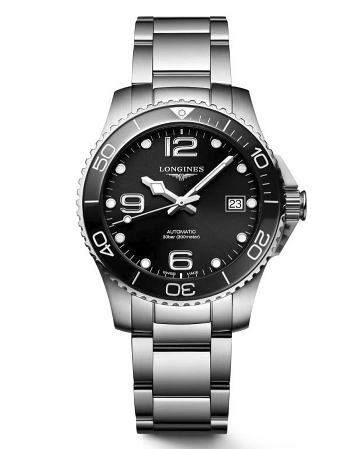 Часы Longines HydroConquest L3.780.4.56.6 — мужские, черный