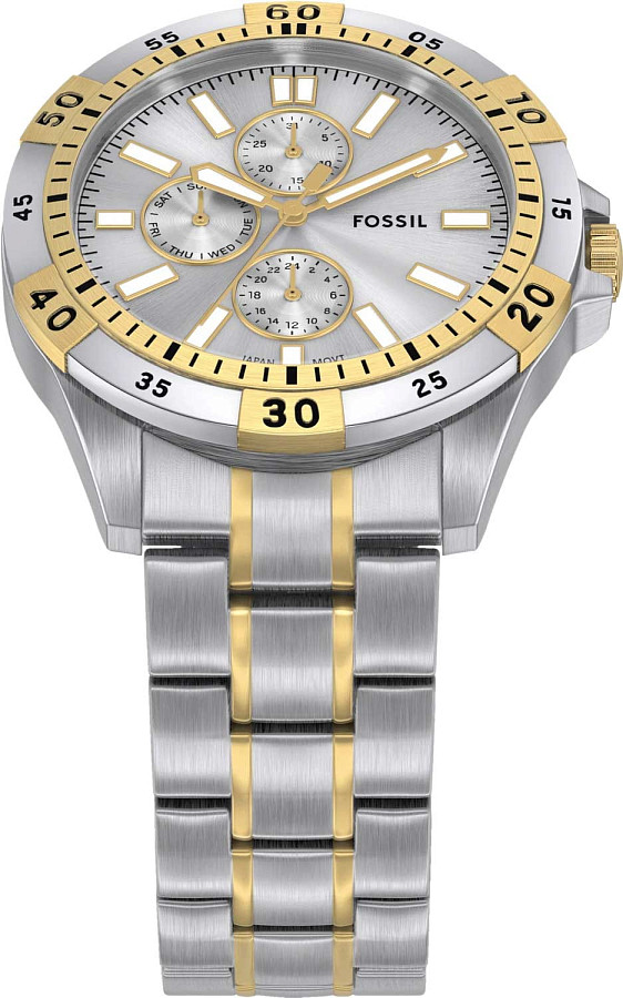 Часы Fossil Garrett FS6148 — мужские, нержавеющая сталь с pvd-покрытием
