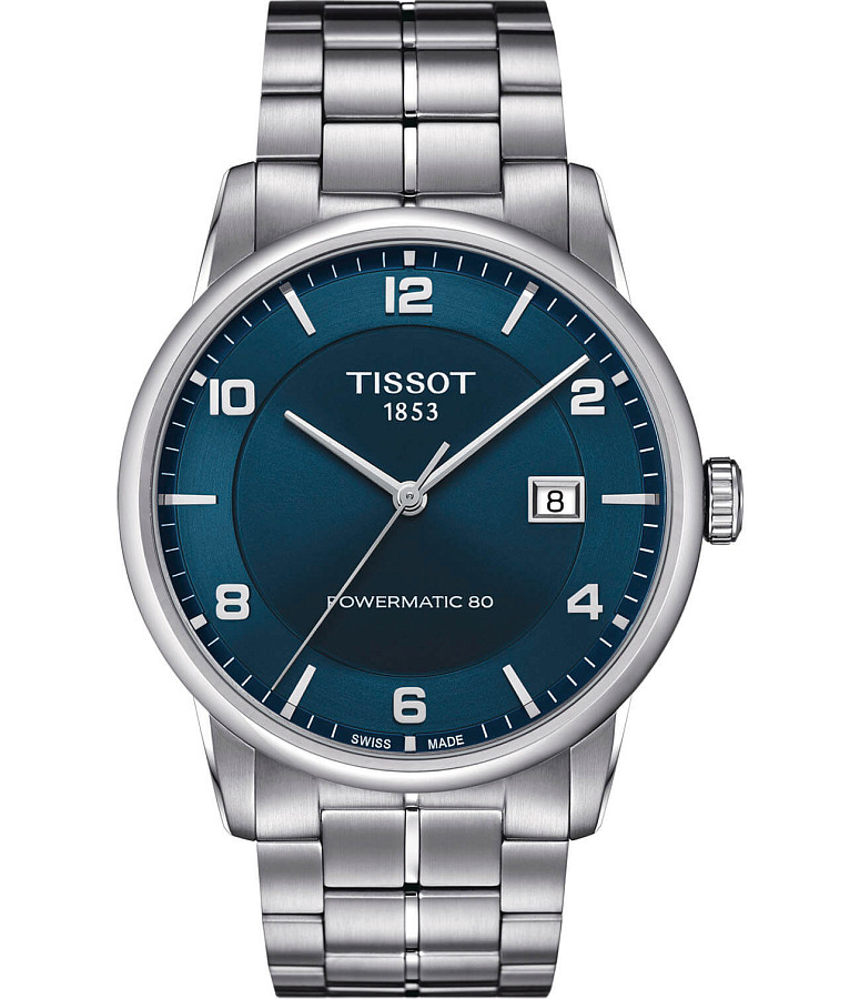 Часы Tissot Luxury Powermatic 80 T086.407.11.047.00 — мужские, синий