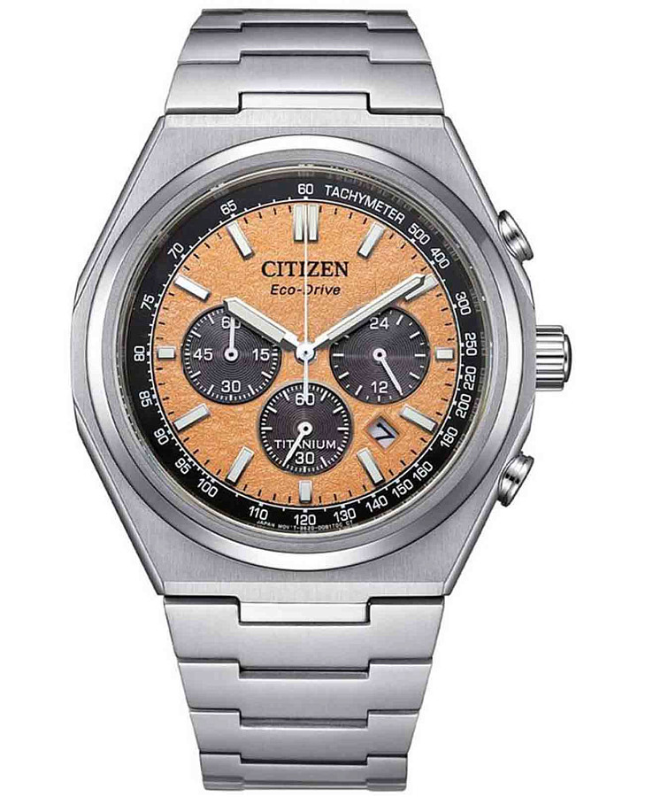 Часы Citizen Eco-Drive CA4610-85Z — мужские, оранжевый