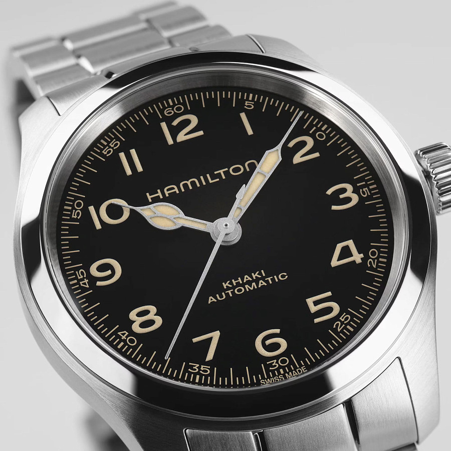 Часы Hamilton Khaki Field Murph H70405130 — черный, сталь