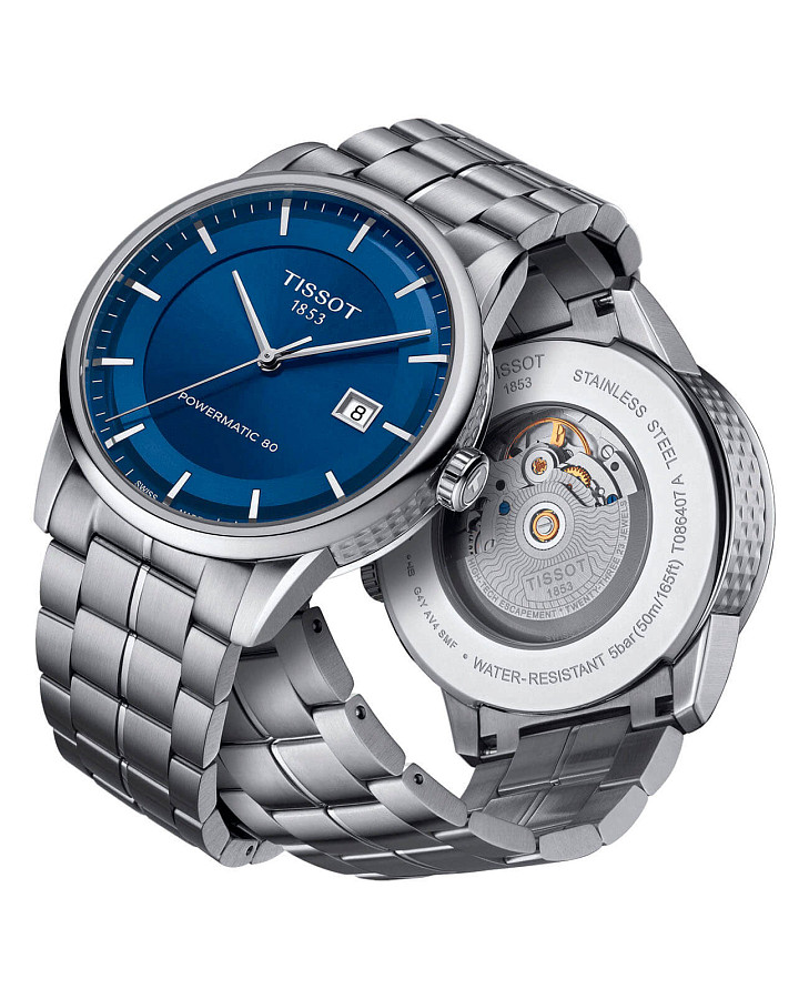 Часы Tissot Luxury Powermatic 80 T086.407.11.041.00 — металл сталь, Швейцария