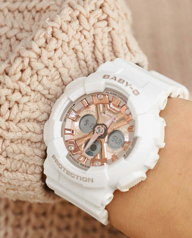 Часы Casio Baby-G BA-130-7A1DR (BA-130-7A1ER) — пластик, Япония