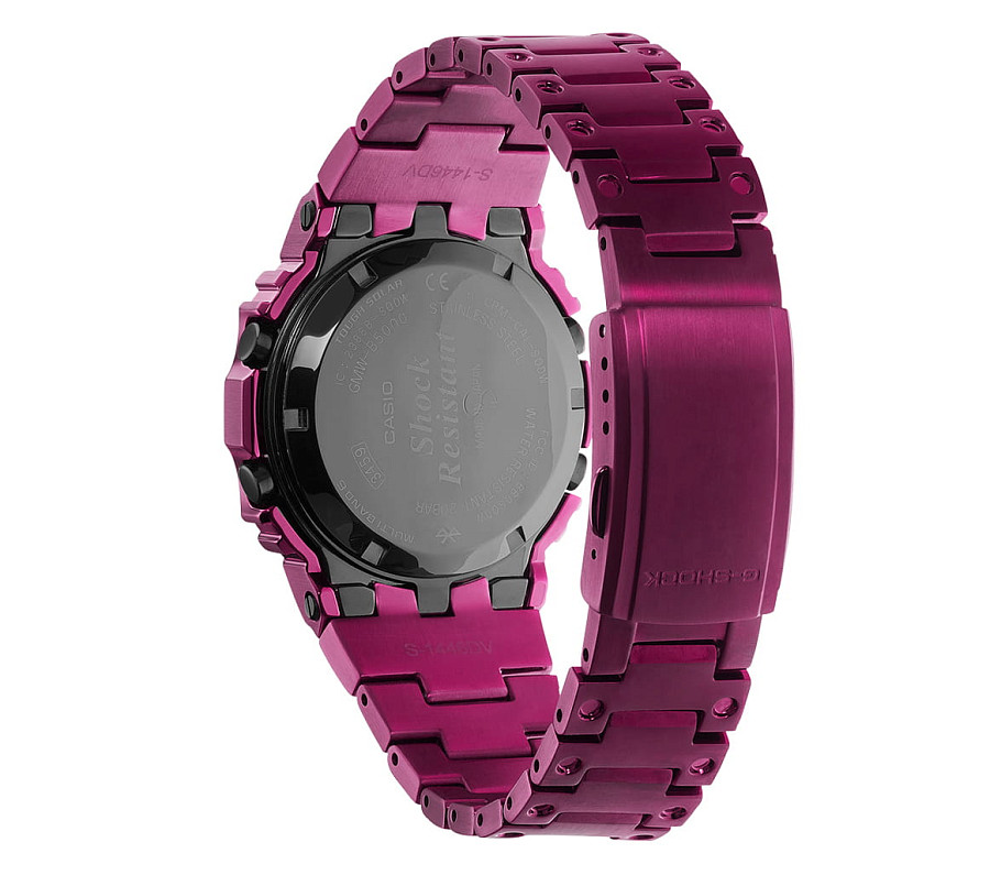 Часы Casio G-Shock GMW-B5000RD-4 — сталь с ip покрытием, мужские