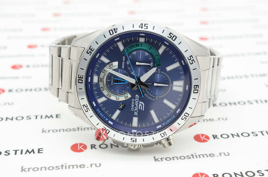Часы Casio Edifice EFV-620D-2AVUDF (EFV-620D-2A) — синий, металл сталь