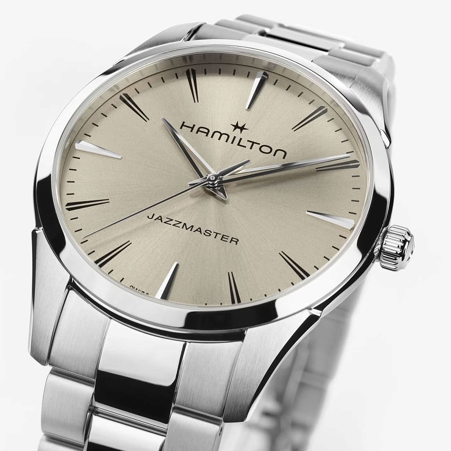 Часы Hamilton Jazzmaster Quartz 40mm H32461121 — кварцевые, сталь металл