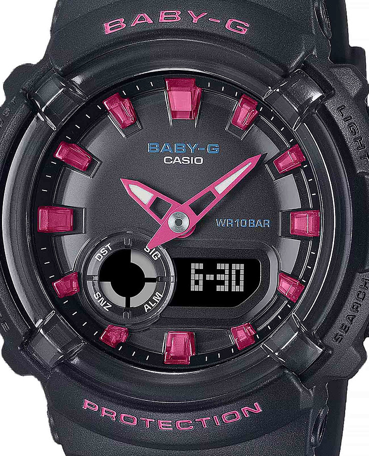 Часы Casio Baby-G BGA-280DN-1ADR (BGA-280DN-1A) — кварцевые, пластик