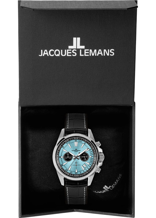 Часы Jacques Lemans Liverpool 1-2117R — кожа + силикон, мужские