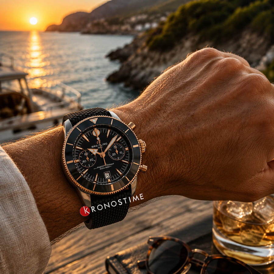 Часы Breitling Superocean Heritage B01 Chronograph 42 mm UB0156H11B1S1 — Швейцария, механические