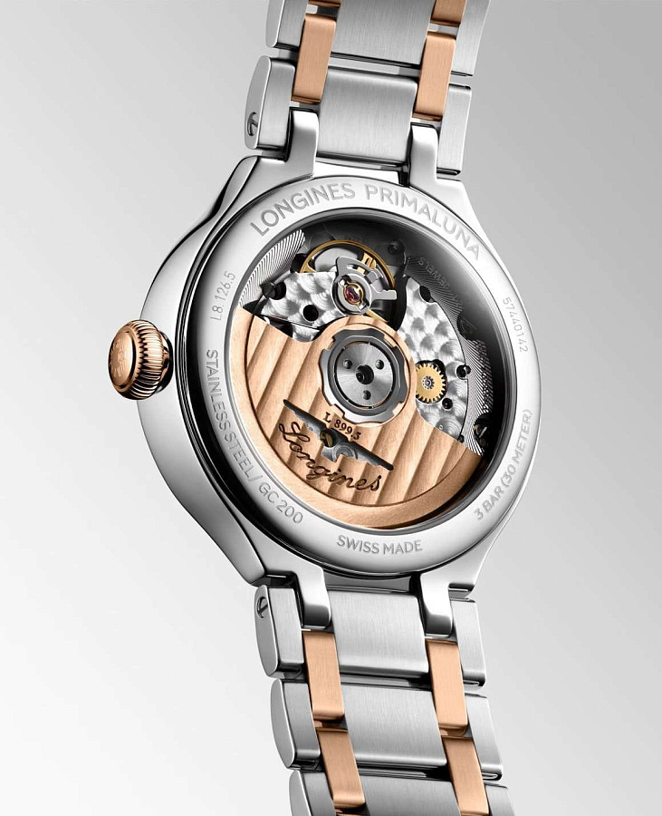 Часы Longines Elegance PrimaLuna Moonphase L8.126.5.71.7 — механические, сталь металл