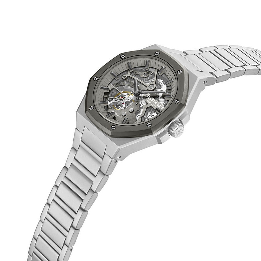 Часы Kenneth Cole Automatic KCWGY0058903 — серый, металл сталь