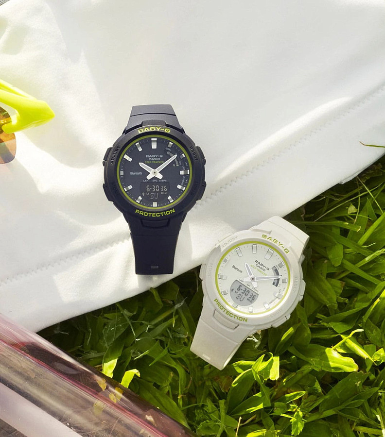 Часы Casio Baby-G BSA-B100SC-1A — женские, пластик