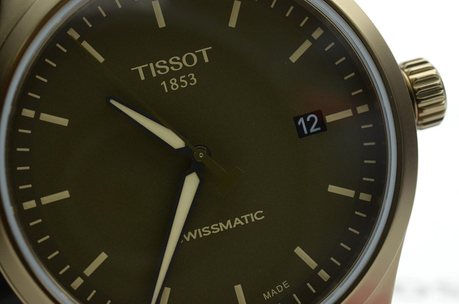 Часы Tissot Gent XL Swissmatic T116.407.37.091.00 — зеленый, сталь металл
