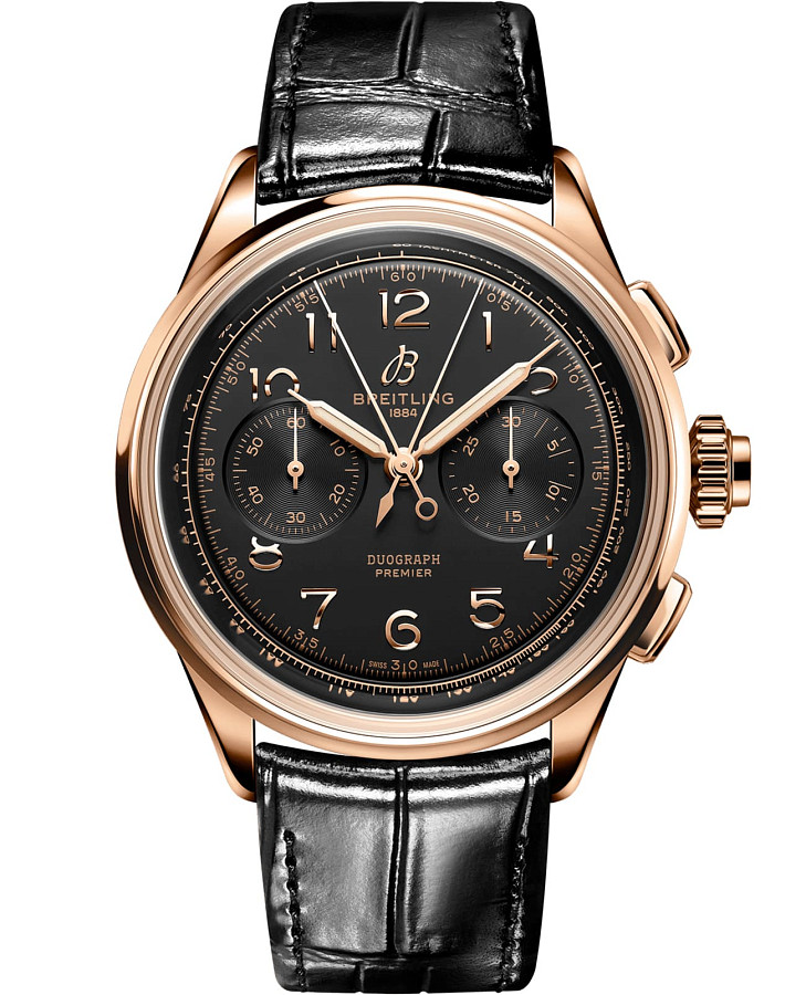 Часы Breitling Premier B15 Duograph 42 RB1510251B1P1 — мужские, черный