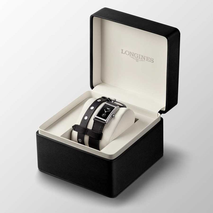 Часы Longines DolceVita L5.255.4.59.2 — черный, металл сталь
