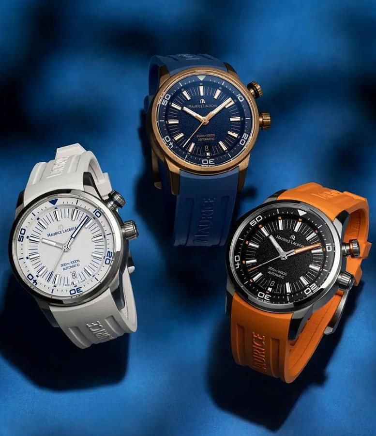 Часы Maurice Lacroix Pontos s diver PT6248-SS00L-130-4 — механические, металл сталь