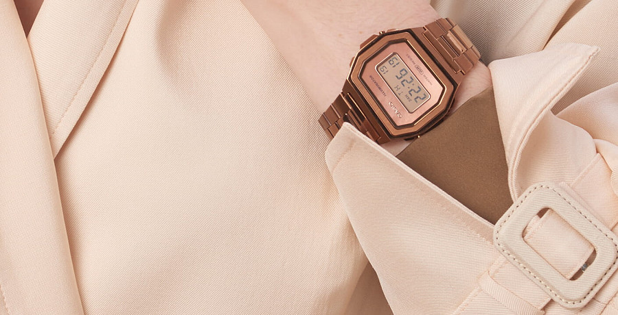 Часы Casio Collection A1000RG-5EF — коричневый, кварцевые