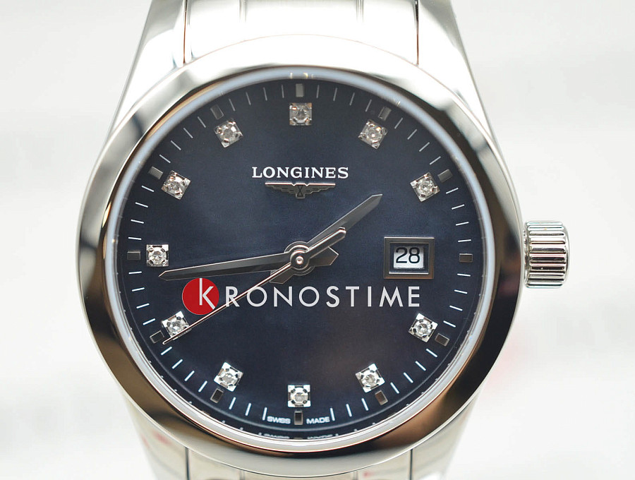 Часы Longines Conquest Classic L2.286.4.88.6 — сталь, Швейцария