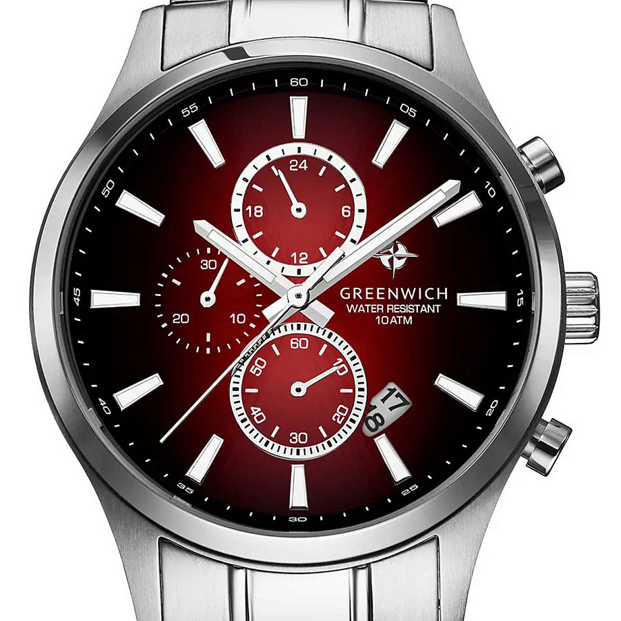 Часы Greenwich Navigator GW 053.10.35 — кварцевые, металл сталь