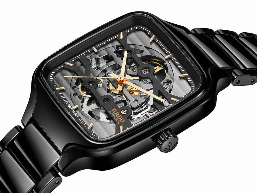 Часы Rado True Square Automatic Skeleton R27124162 — механические, Швейцария, мужские