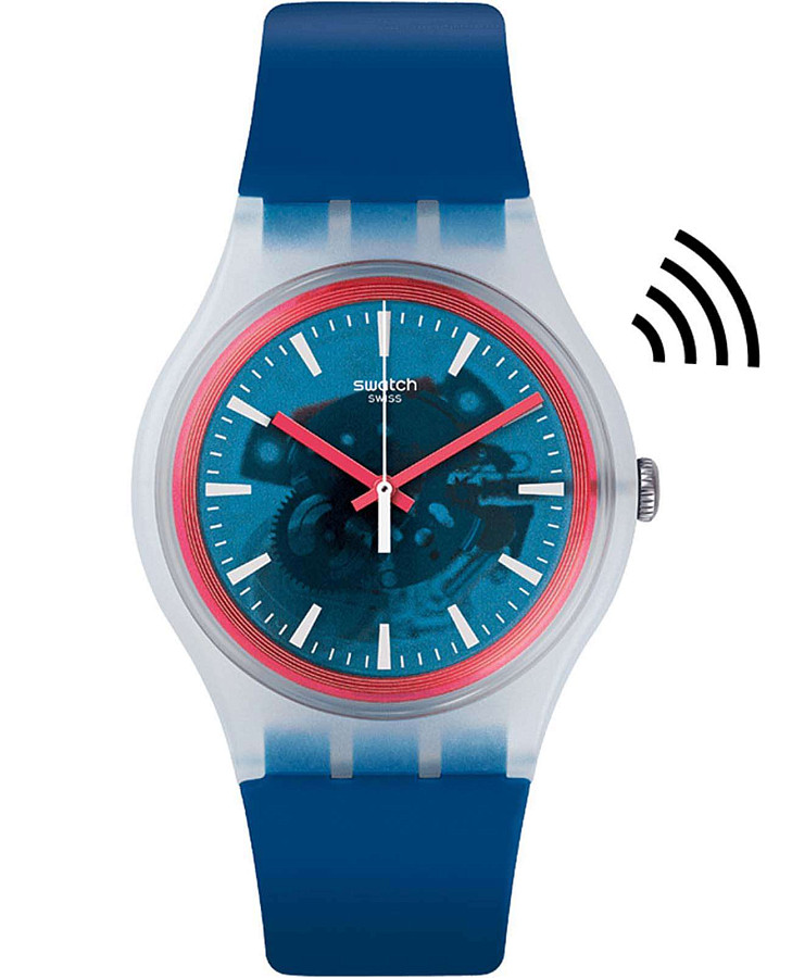 Часы Swatch New Gent Swatch Pay! SVIW109-5300 — мужские, синий