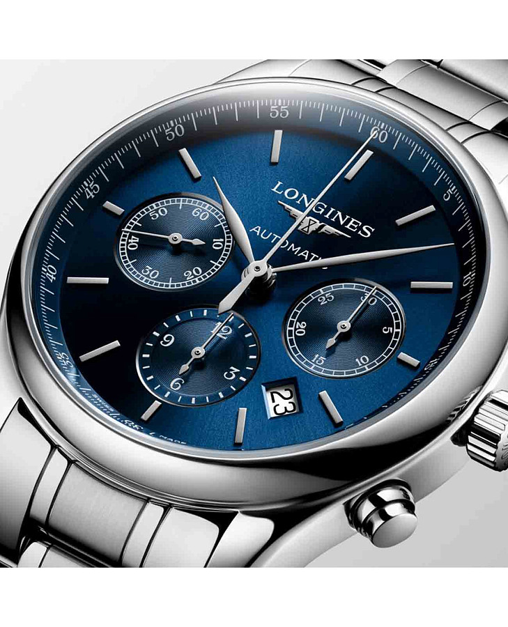 Часы Longines Master Collection L2.759.4.92.6 — синий, механические