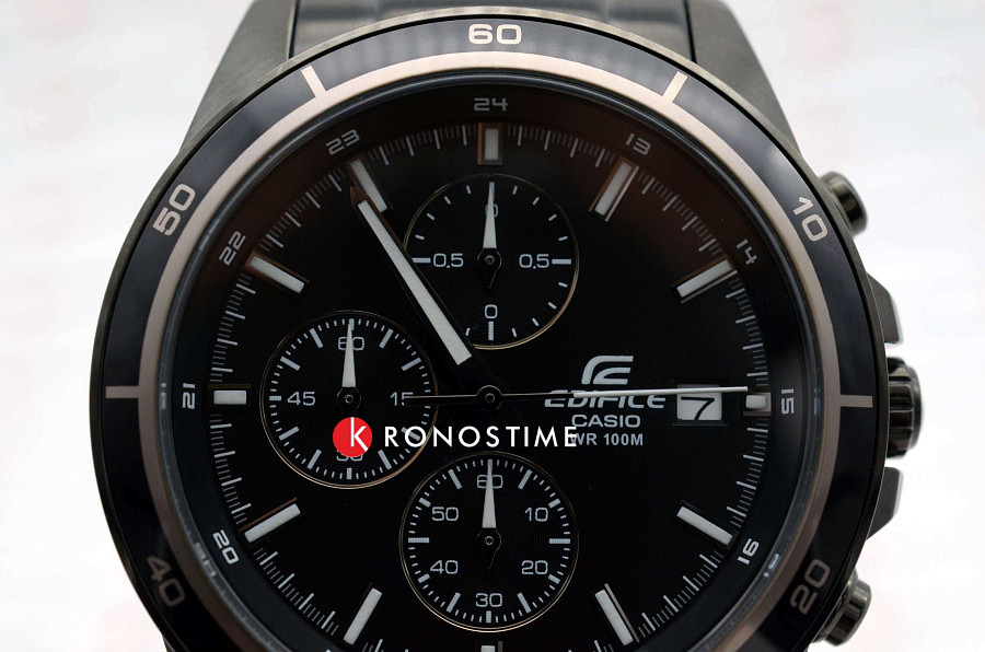 Часы Casio Edifice EFR-526BK-1A1 — кварцевые, металл сталь