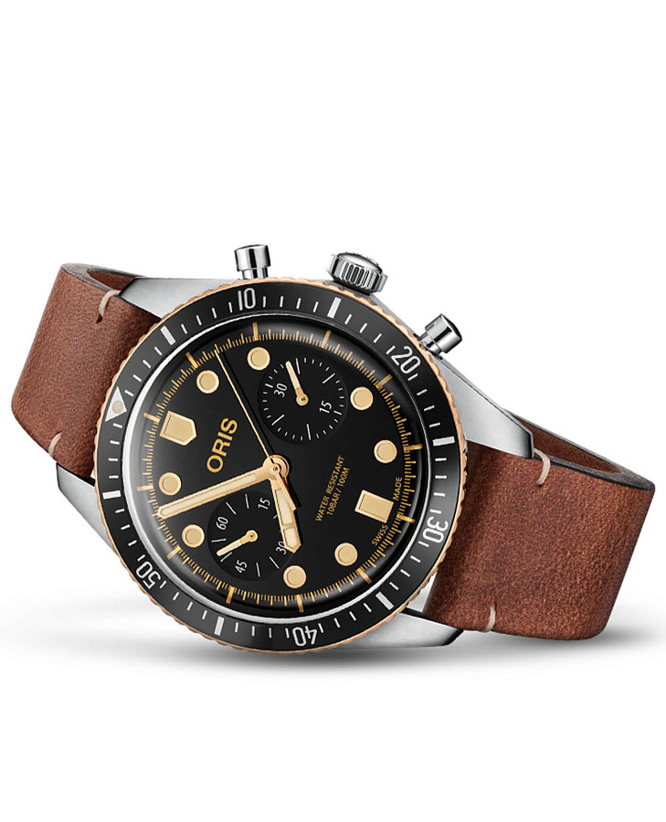 Часы Oris Divers Sixty‑Five 01 771 7744 4354-07 5 21 45 — механические, сталь