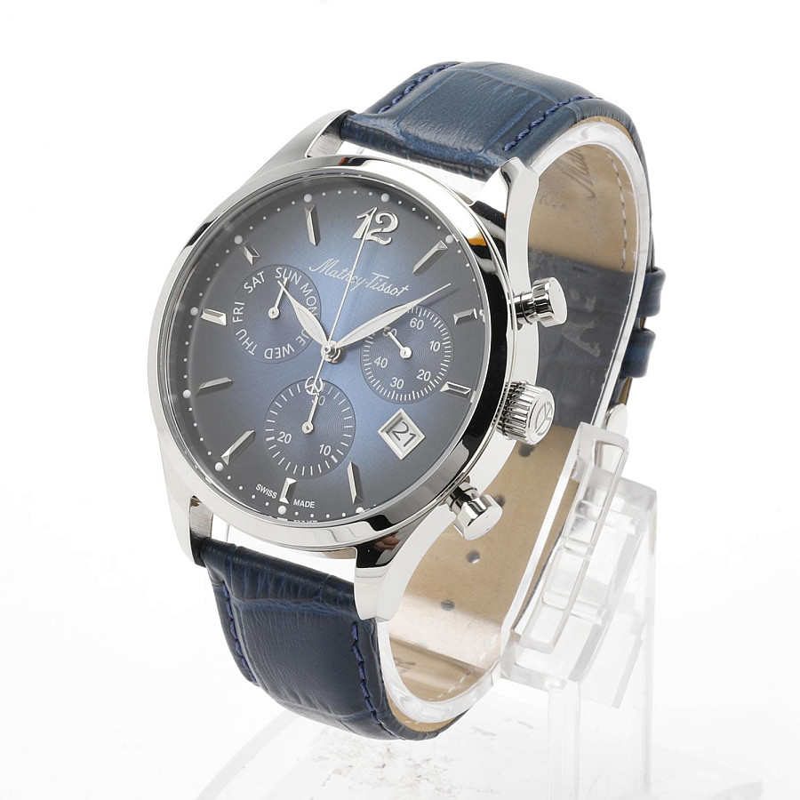 Часы Mathey-Tissot Urban H411CHALBU — кожаный, мужские