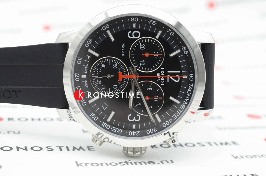 Часы Tissot PRC 200 Chronograph T114.417.17.057.00 — мужские, каучук