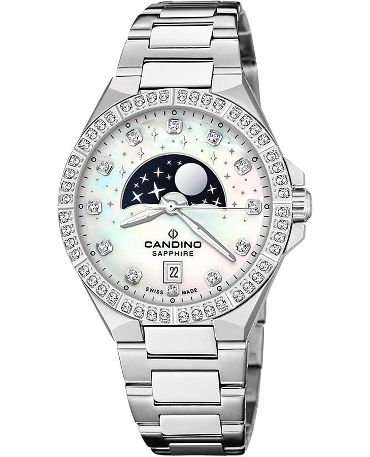 Часы Candino Lady Elegance Moonphase C4760/1 — женские, перламутровый