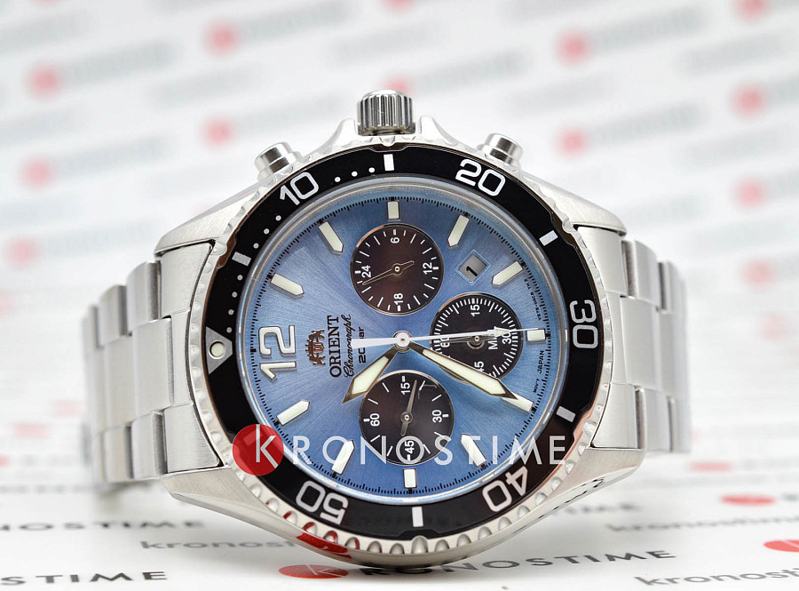 Часы Orient Chronograph RA-TX0206L (RN-TX0206L) — кварцевые, металл сталь