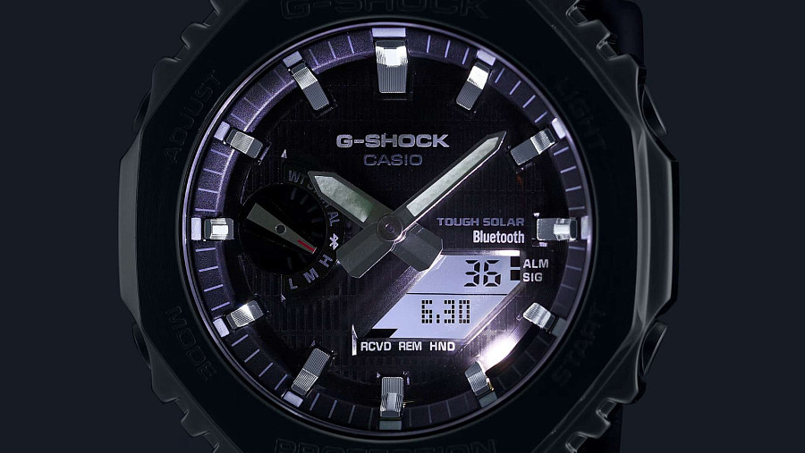 Часы Casio G-Shock GBM-2100A-8B — сталь пластик, Япония