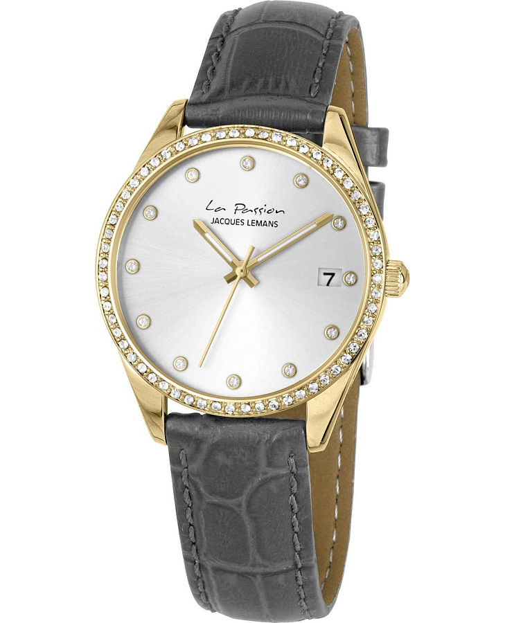 Часы Jacques Lemans La Passion LP-133K — женские, серебристый