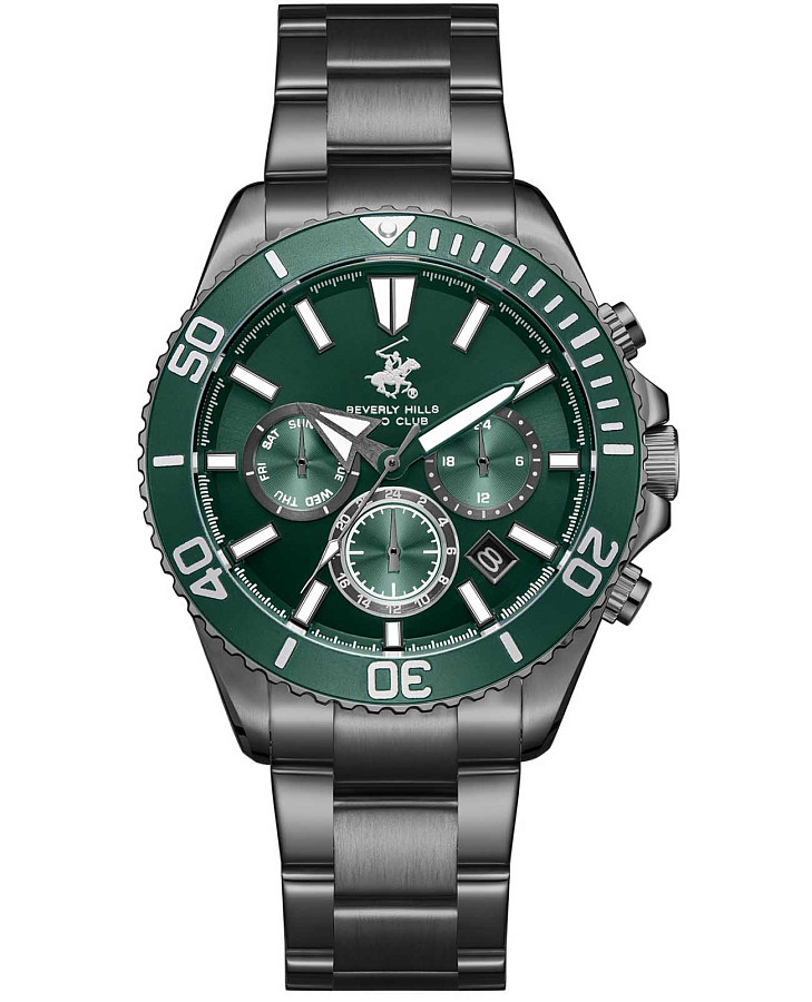 Часы Beverly Hills Polo Club BP3721X.070 — мужские, зеленый