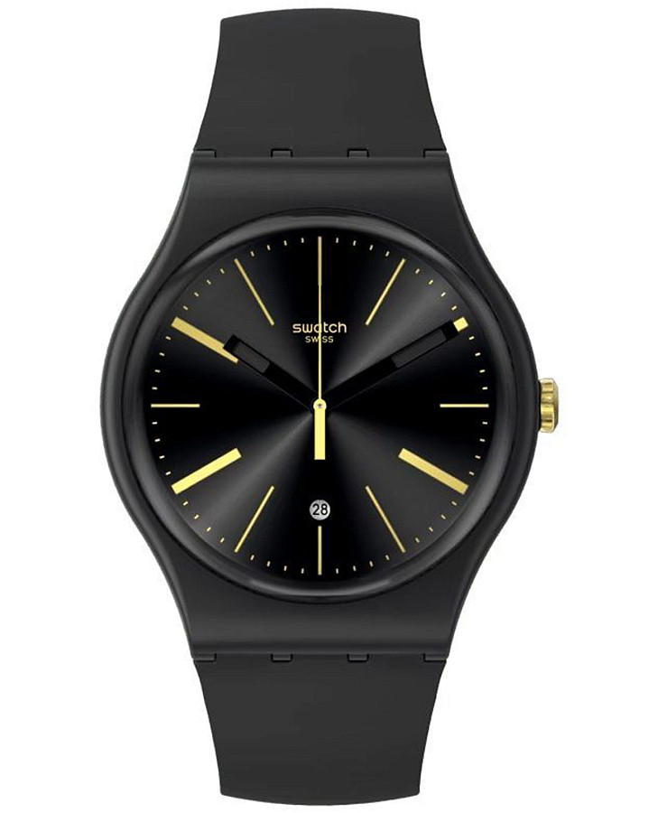 Часы Swatch New Gent Biosourced SO29B403 — мужские, черный