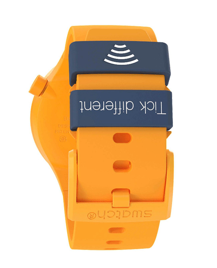 Часы Swatch Big Bold Swatch Pay! SB01O100-5300 — силикон, мужские