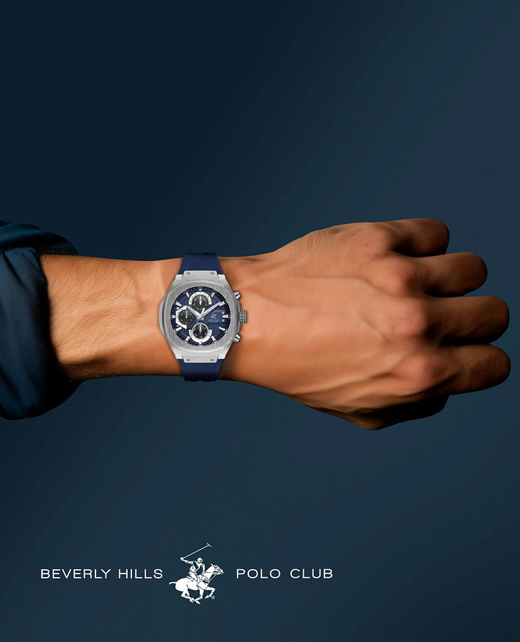 Часы Beverly Hills Polo Club Quartz BP3623X.399 — сталь металл, США