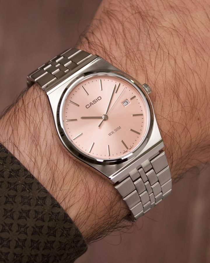 Часы Casio Collection MTP-B145D-4A — кварцевые, металл сталь