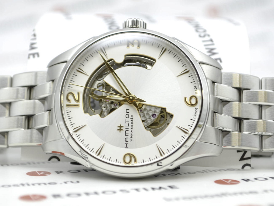 Часы Hamilton Jazzmaster Open Heart Auto H32705151 — нержавеющая сталь, женские