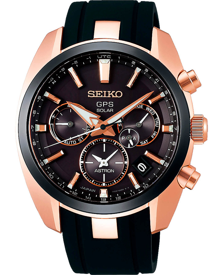 Часы Seiko Astron GPS Solar SSH024J1 — мужские, черный