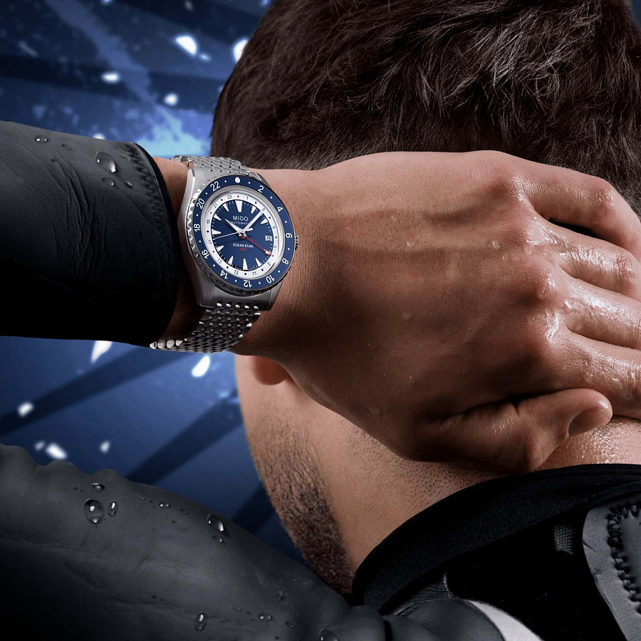 Часы Mido Ocean Star GMT Special Edition M026.829.18.041.00 — сталь металл, нержавеющая сталь
